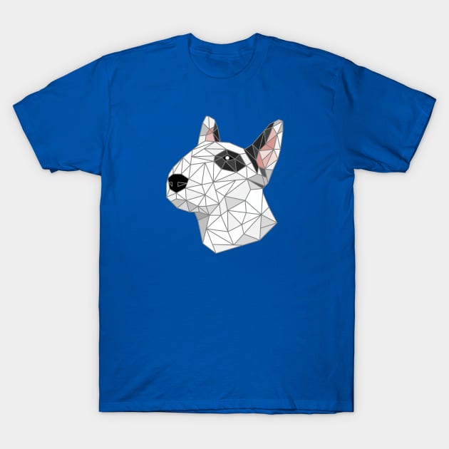 Bull Terrier Stained Glass T-Shirt by inotyler